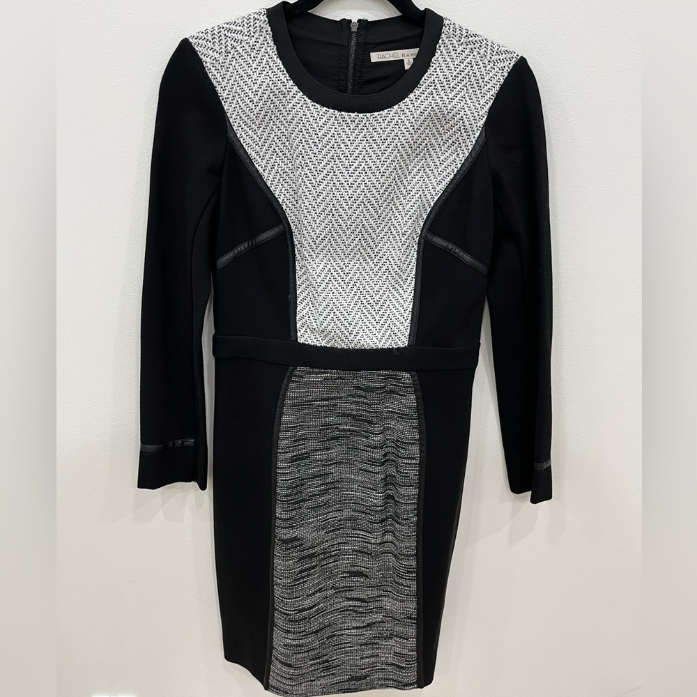 Rachel Rachel Roy size 6 Black and white knee length dress size 6